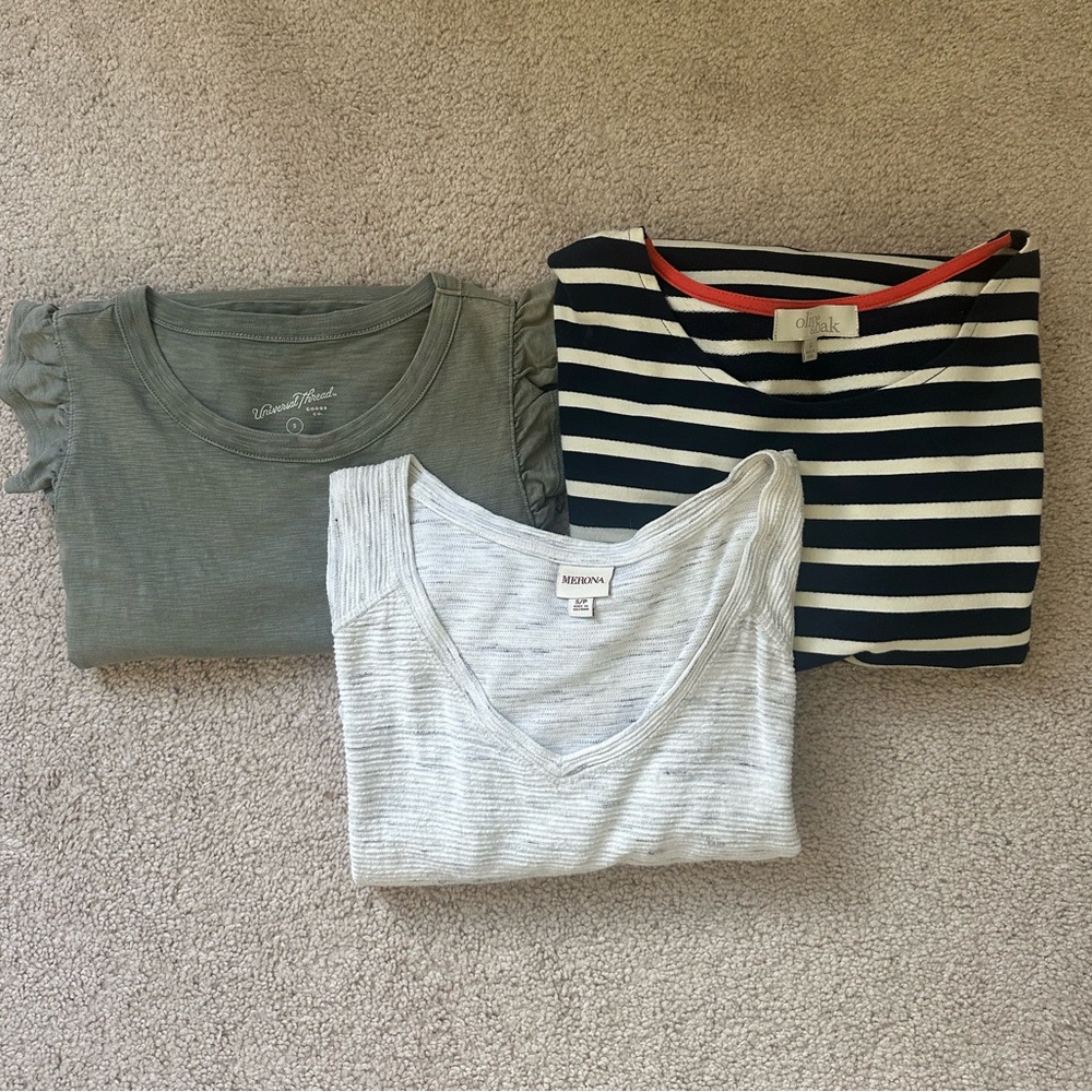 3 Knit T-Shirt Dresses Size Small